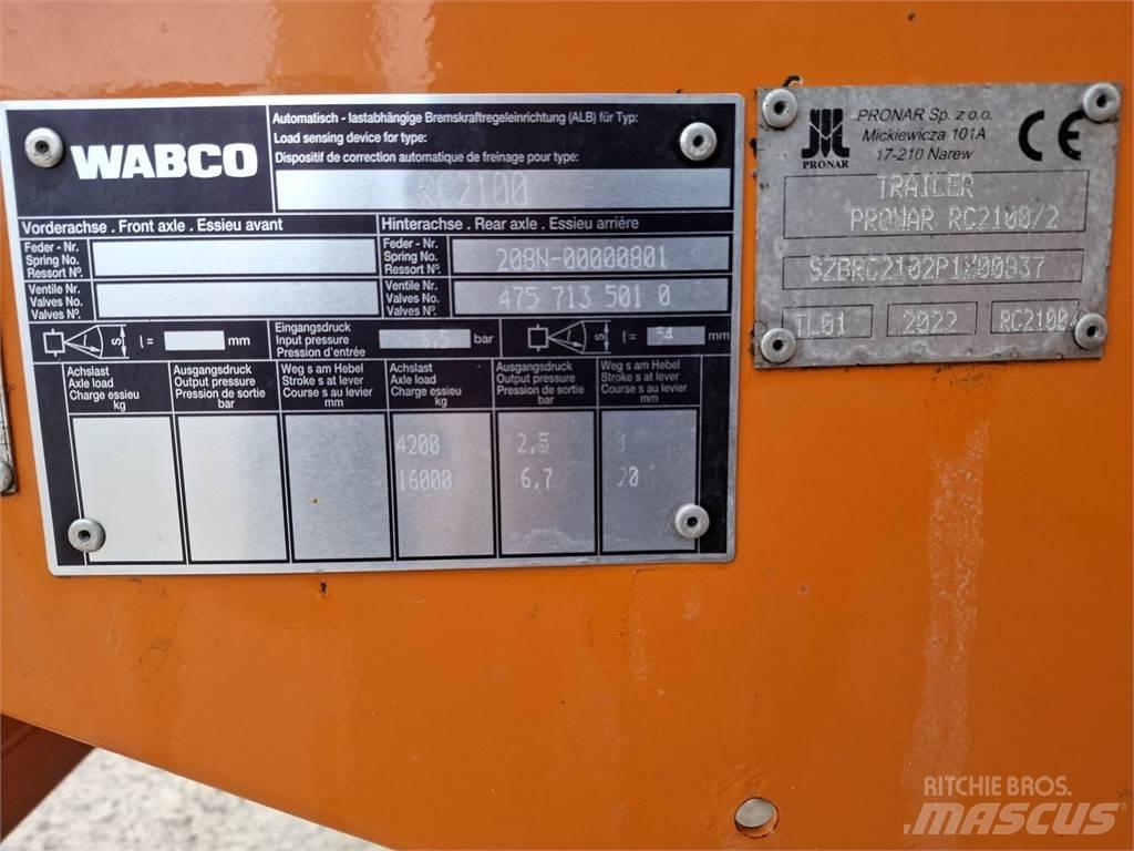Pronar RC 2100 - 2 Other Trailers