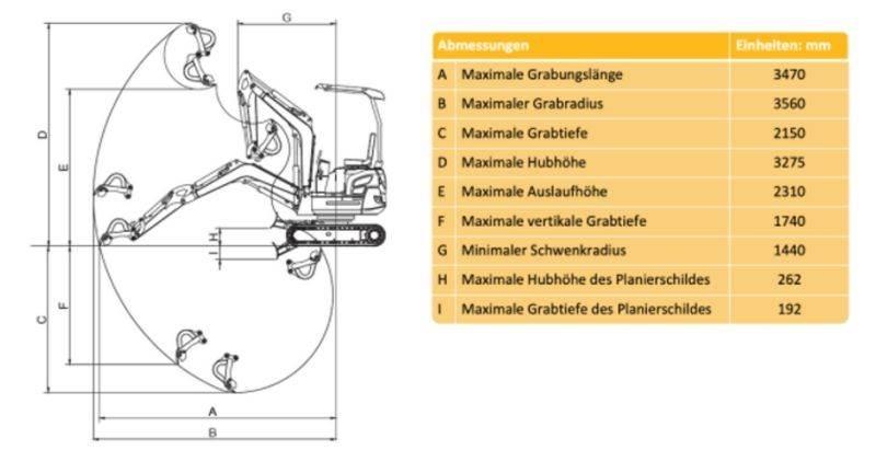 Rhinoceros XN 16 Mini Excavators <7t (Mini Diggers)