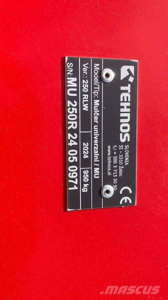 Tehnos MU 250 RLW Pasture Mowers And Toppers