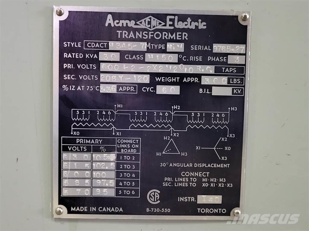  ACME ELECTRIC H345-7M Other