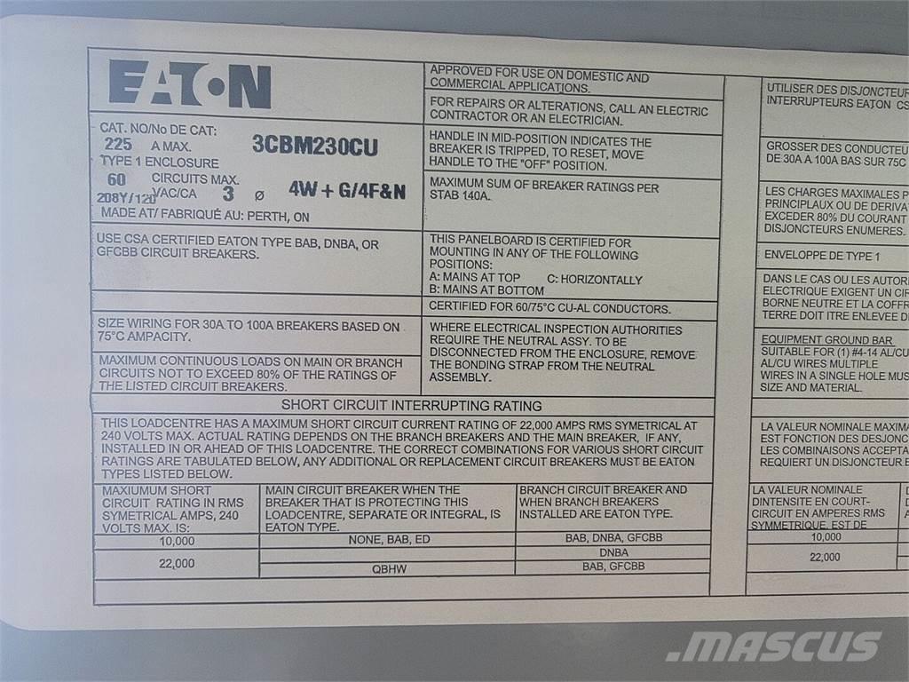 Eaton 3CBM230CU Other