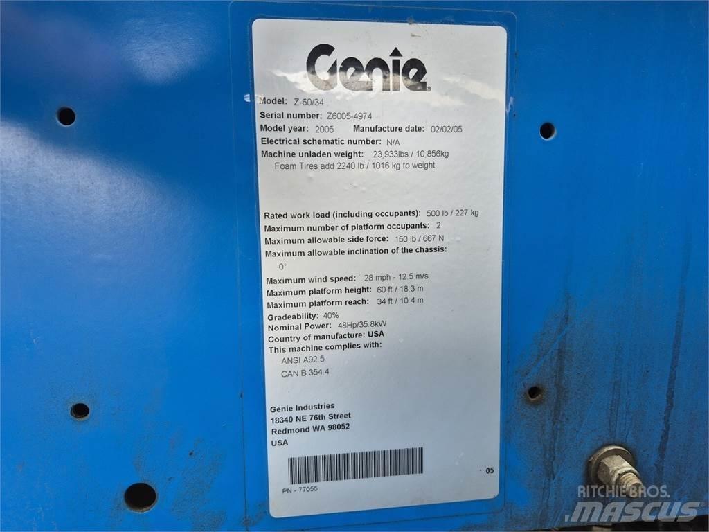 Genie Z-60/34 Articulated boom lifts
