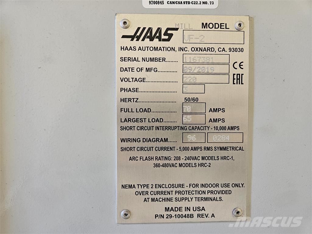 Haas VF-2 Other