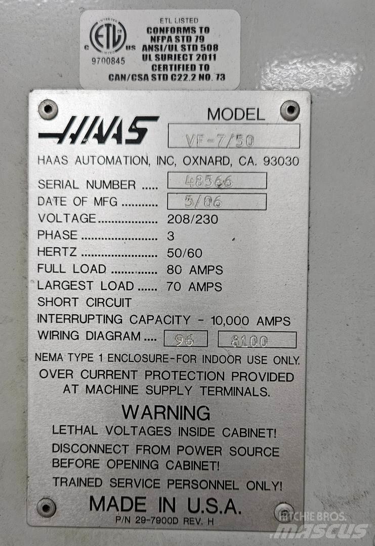 Haas VF-7/50 Other