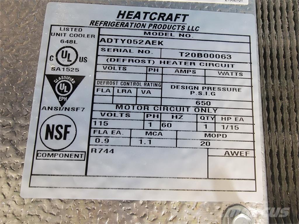  HEATCRAFT ADTY052AEK Used Ground Thawing Equipment
