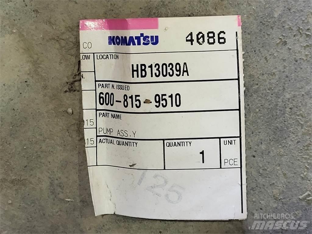 Komatsu 600-815-9510 Water Pumps