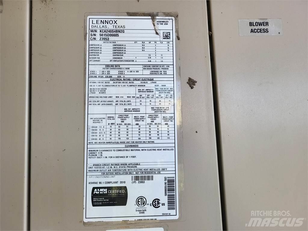 LENNOX KCA240S4BN2G Used Ground Thawing Equipment