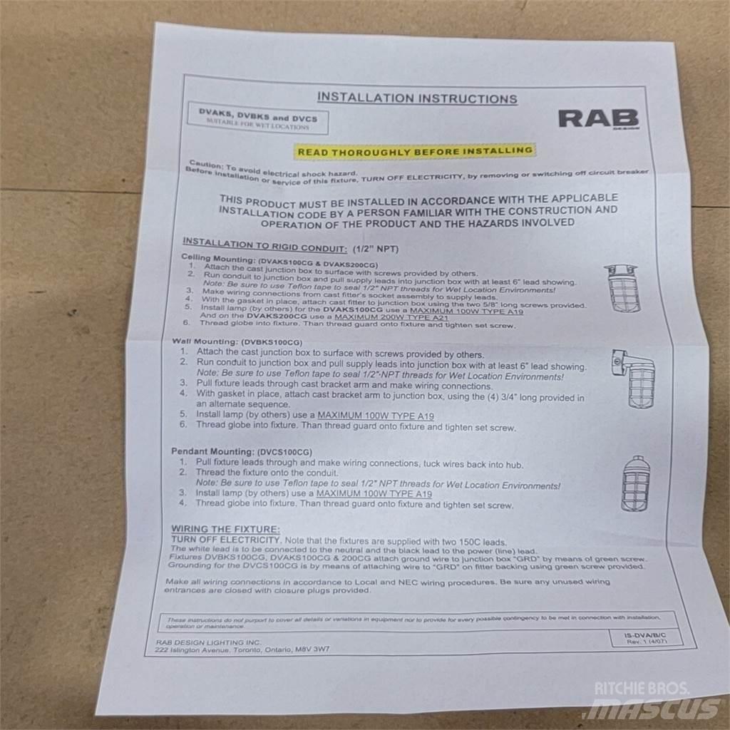  RAB DVAKS100CG Other