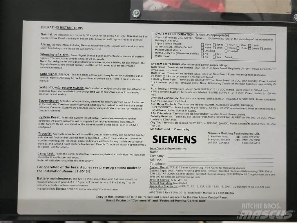 Siemens TXR-320 Other