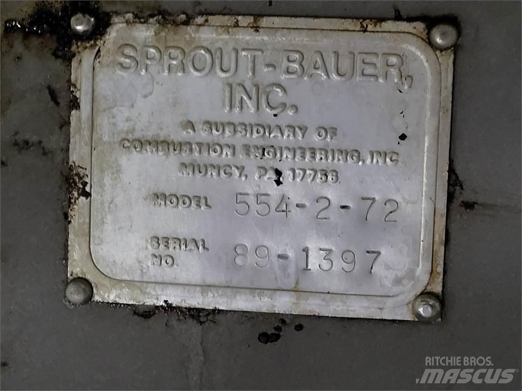  SPROUT-BAUER 554-2-72 Washing Equipment