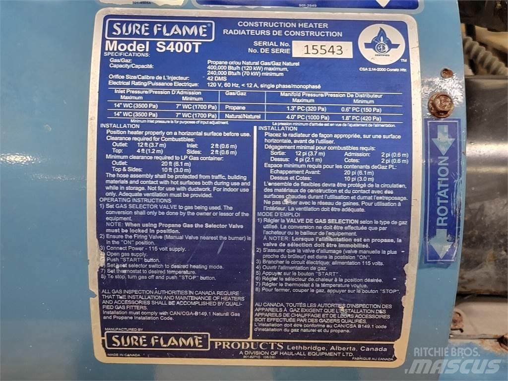  SURE FLAME S400T Used Ground Thawing Equipment