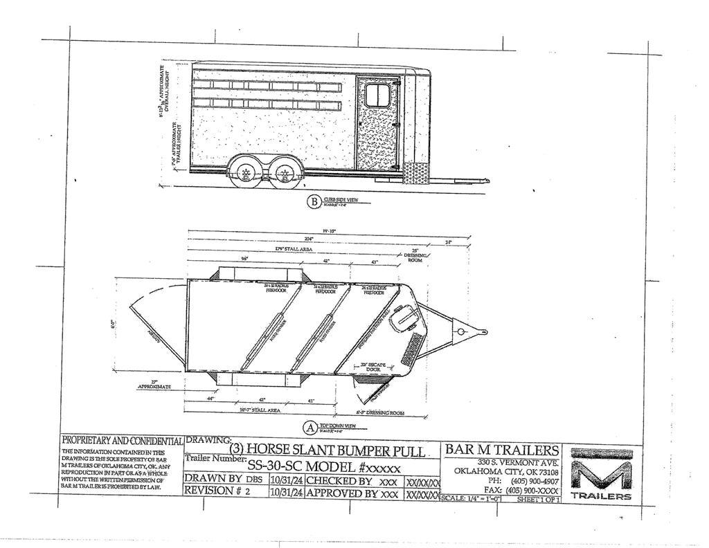 BAR-M SS-30-SC Livestock Trailers