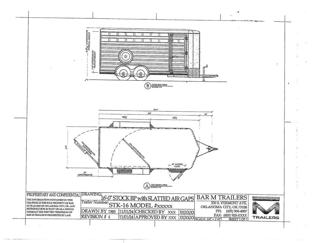 BAR-M STK-16 Livestock Trailers