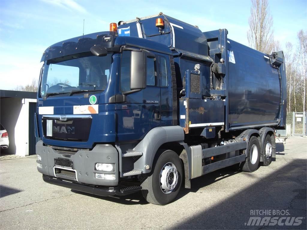 MAN 26360FNLL / RECHTSGEST. Garbage Trucks / Recycling Trucks