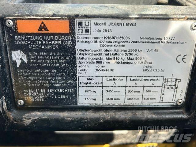 Hyster J2.0XNT MWB Electric Forklifts