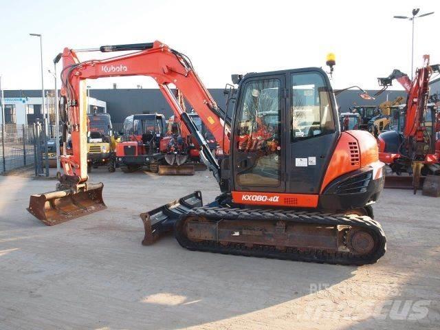 Kubota KX080-4 Mini Excavators <7t (Mini Diggers)