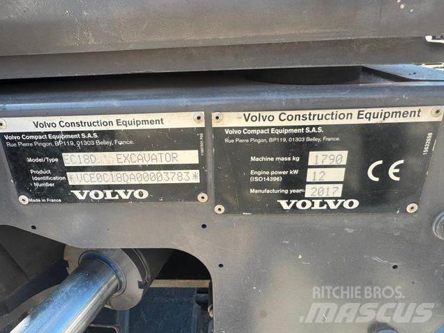 Volvo EC18D Mini Excavators <7t (Mini Diggers)
