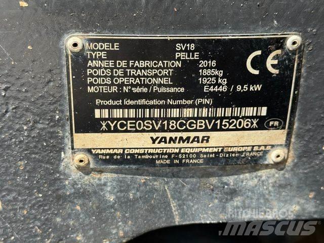 Yanmar SV 18 Mini Excavators <7t (Mini Diggers)