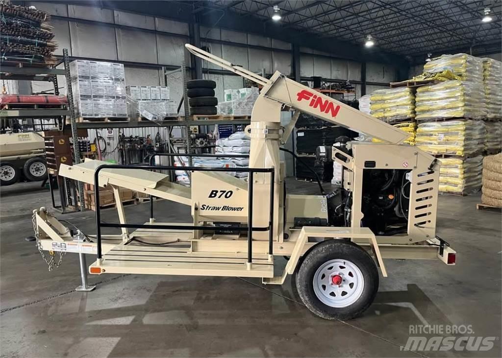 Finn B70T Receiving hoppers, blowers and elevators