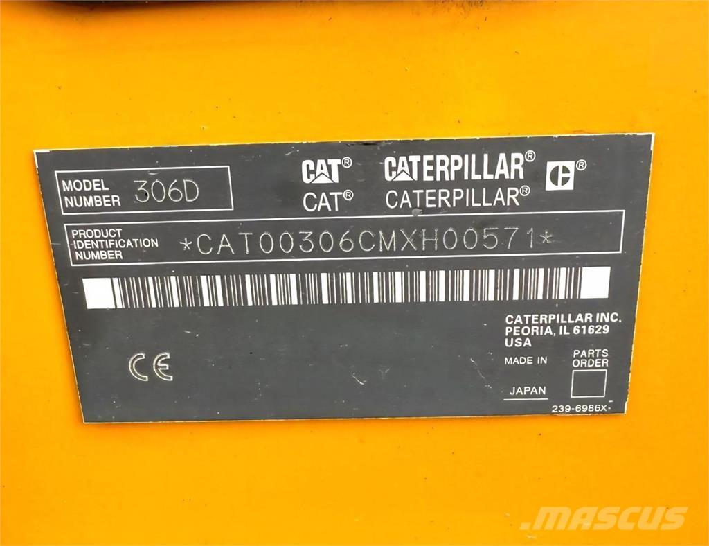 CAT 306D Mini Excavators <7t (Mini Diggers)