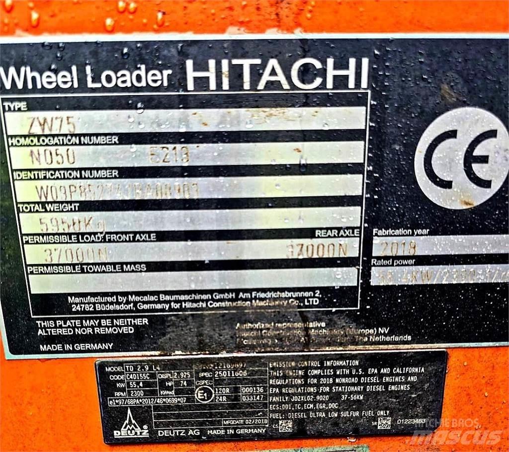 Hitachi ZW75 Mini Loader