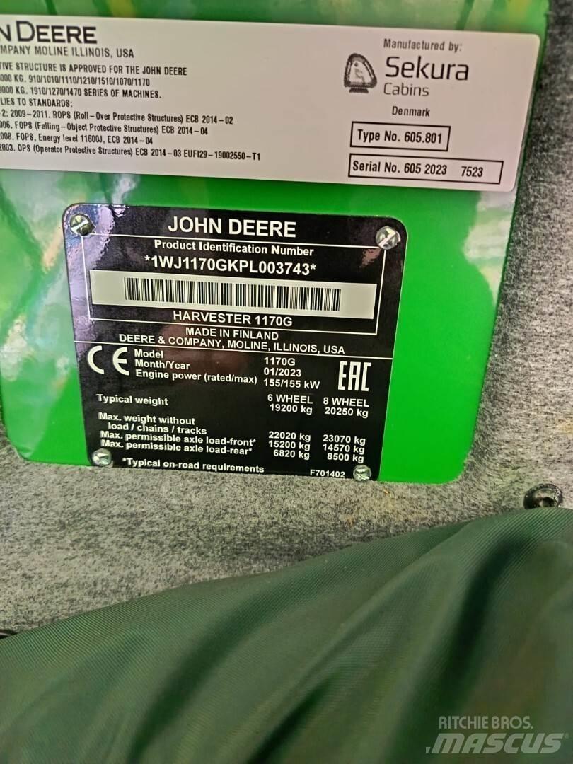 John Deere 1170G Forwarders