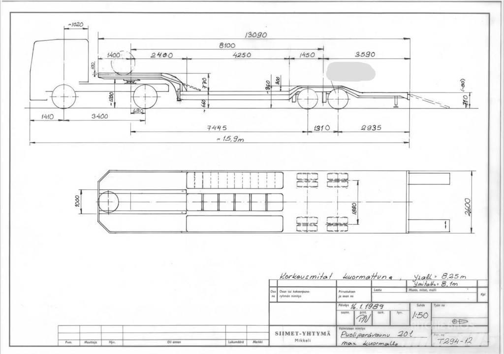 Siimet T294-12 Lowboy Trailers