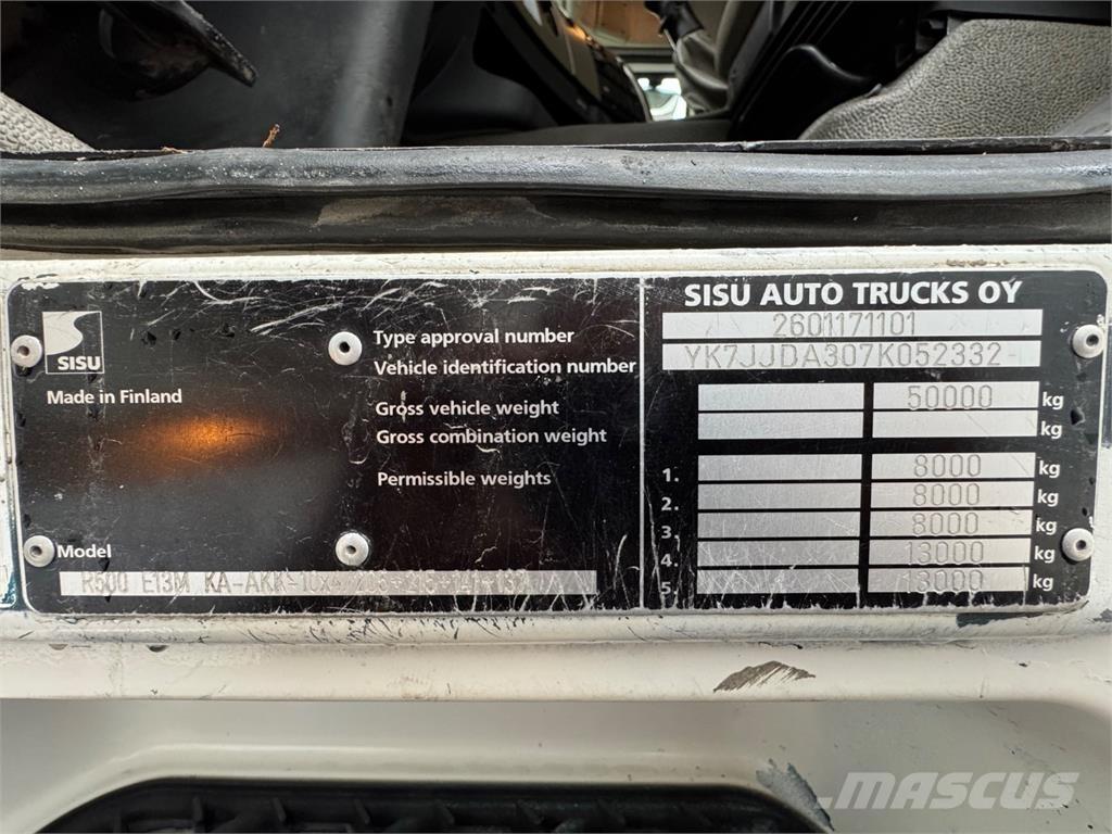 Sisu R500 10x4 Forest machine transport trucks
