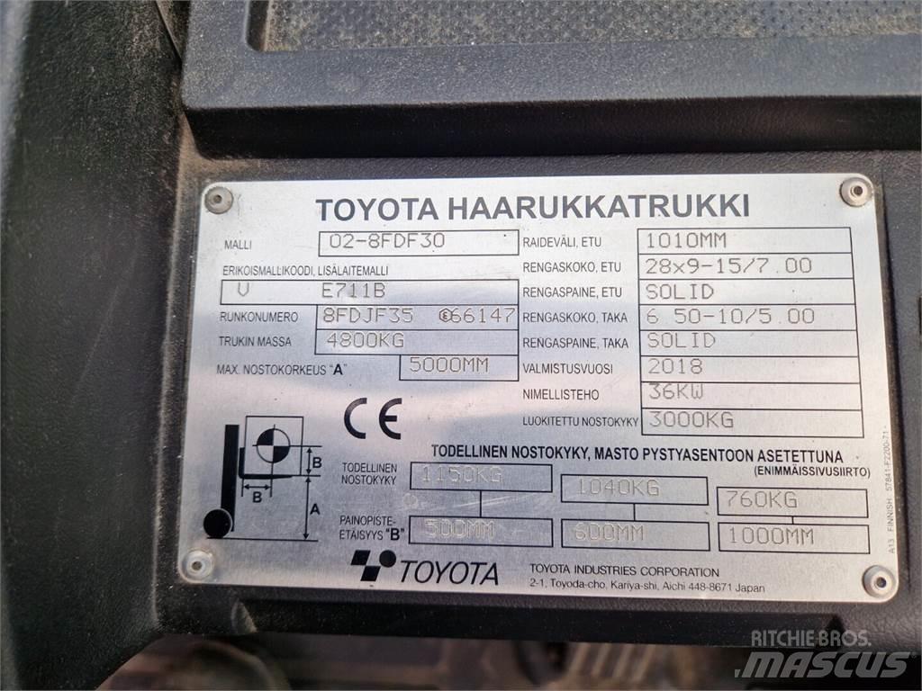 Toyota 02-8FDF30 Diesel Forklifts