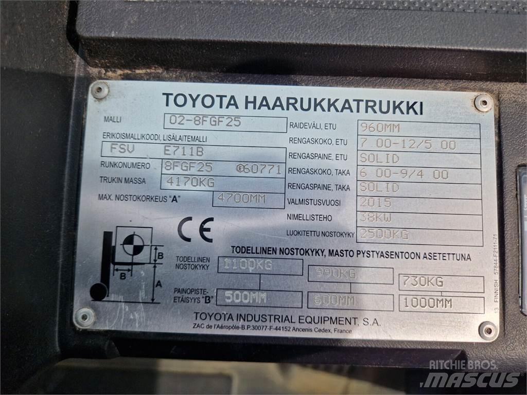 Toyota 02-8FGF25 LPG trucks
