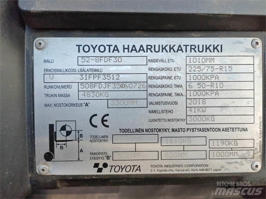 Toyota 52-8FDF30 Diesel Forklifts