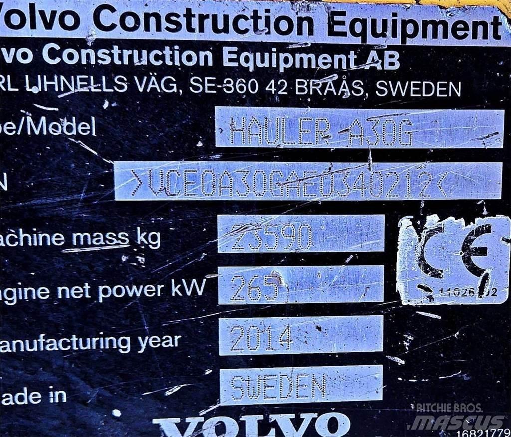 Volvo A30G Articulated Dump Trucks (ADTs)