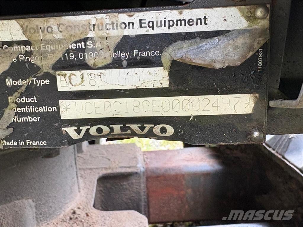 Volvo EC 18 C Mini Excavators <7t (Mini Diggers)
