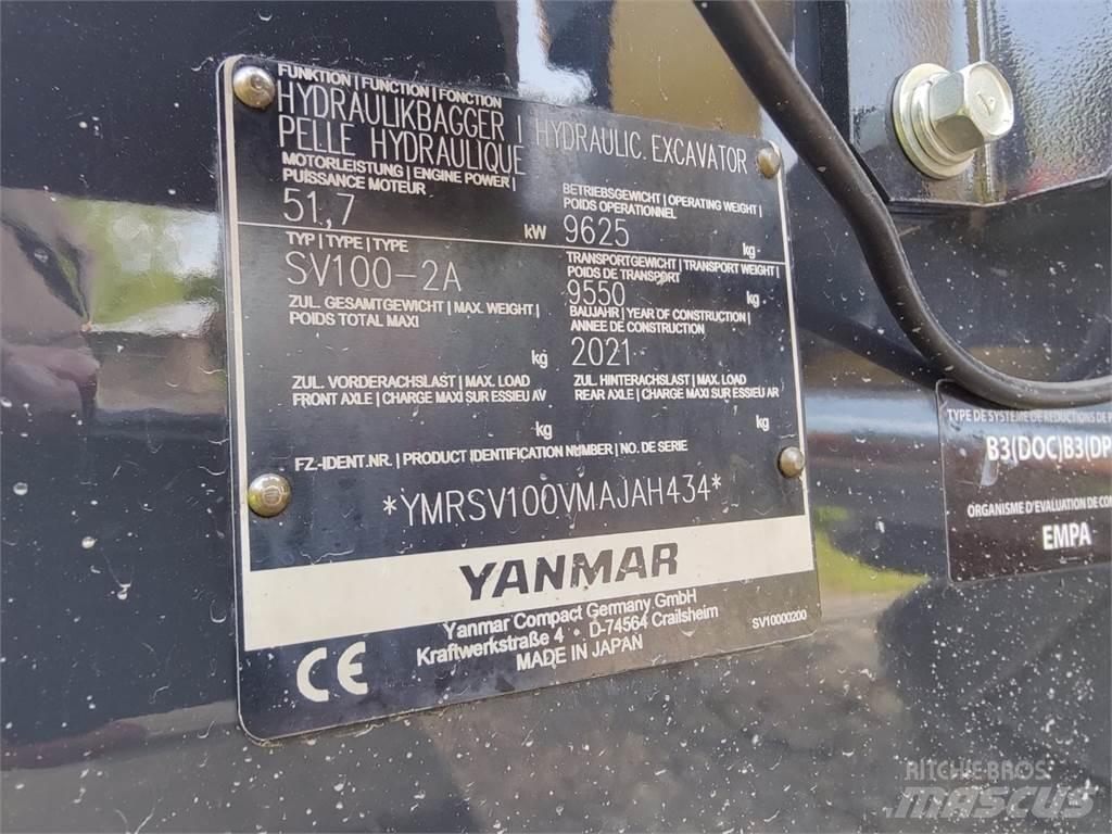 Yanmar SV100-2 Mini excavators  7t - 12t