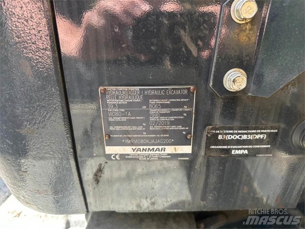 Yanmar Vio 80-1A Mini excavators  7t - 12t
