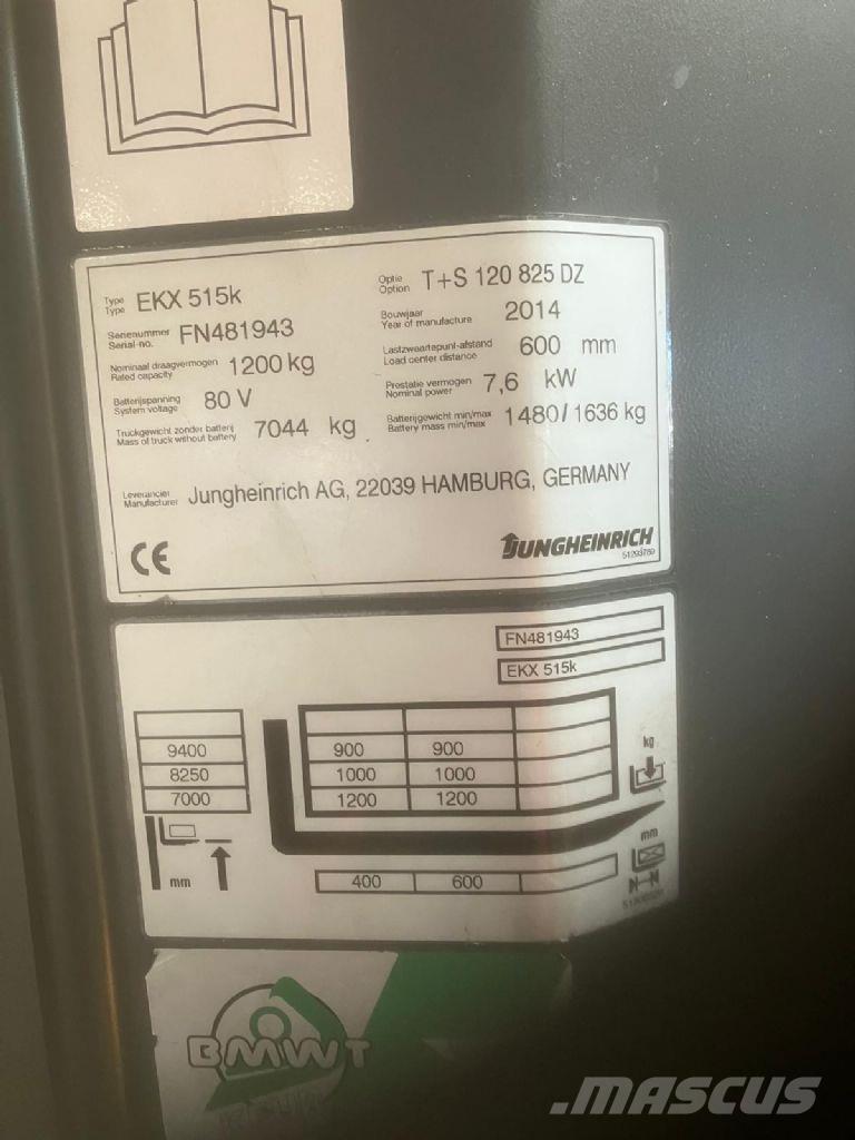 Jungheinrich EKX 515k High lift order picker