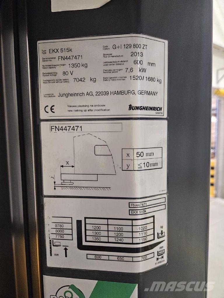 Jungheinrich EKX 515k High lift order picker