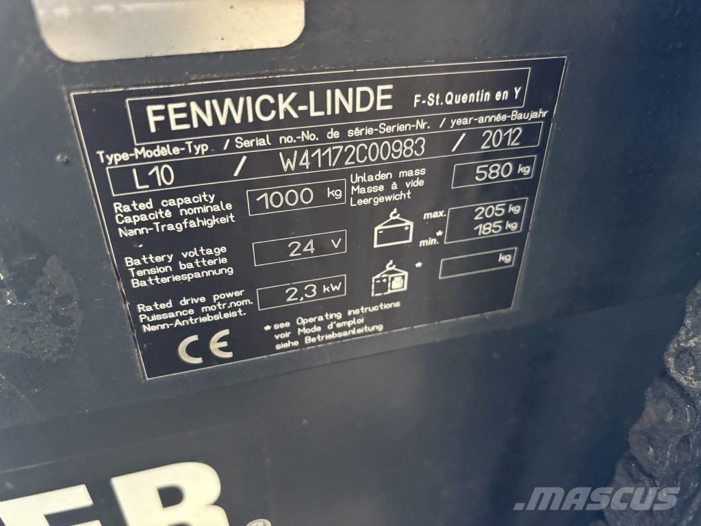 Linde L10 Pedestrian stacker