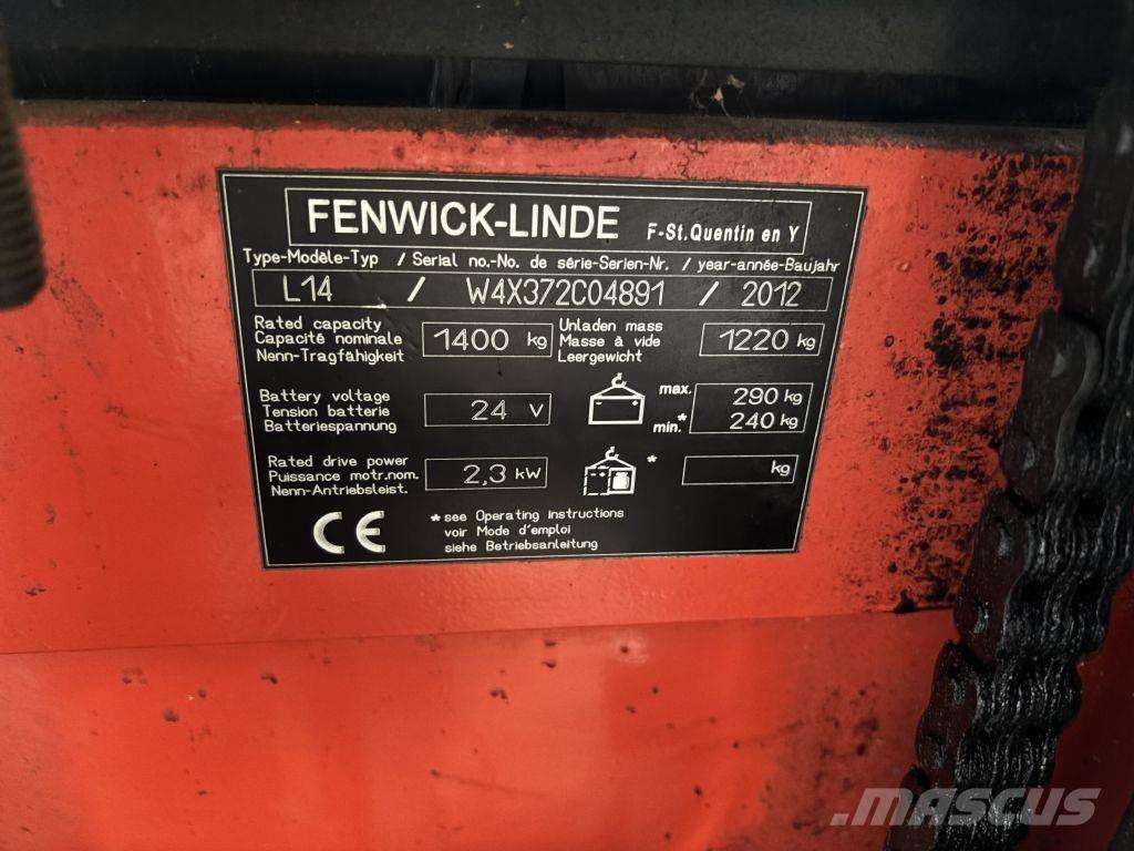 Linde L14 Pedestrian stacker
