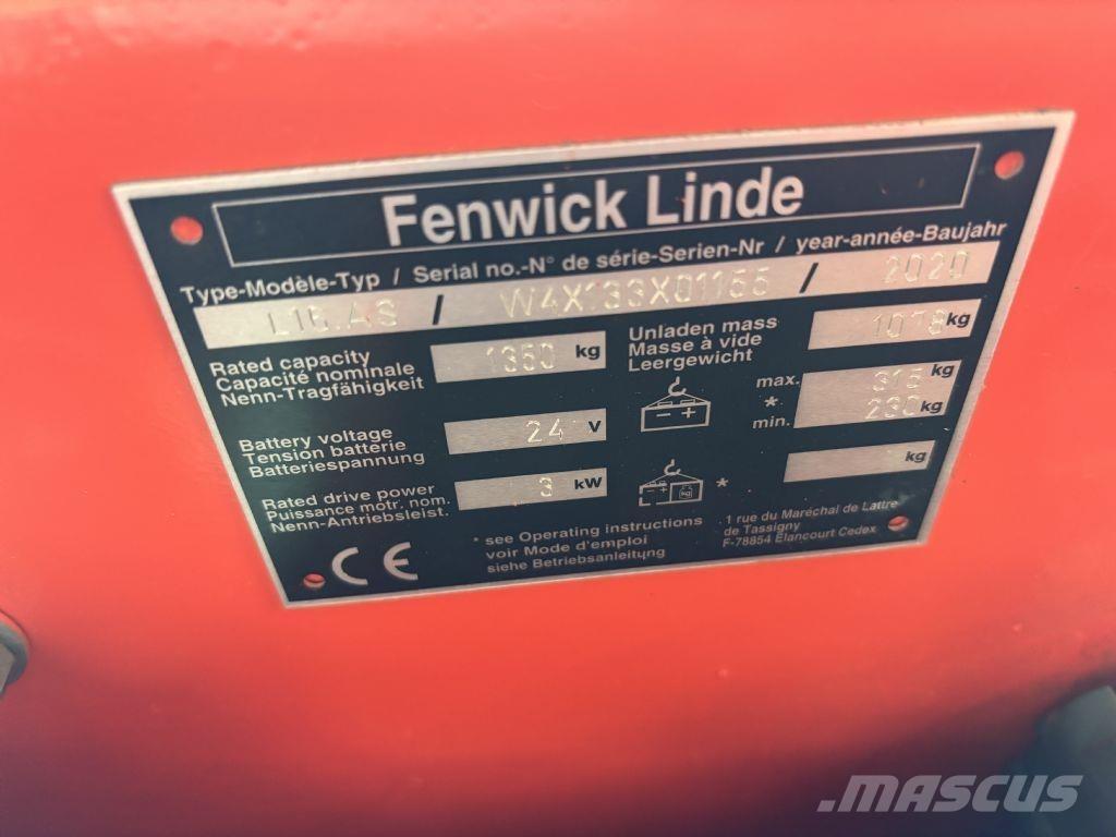 Linde L16.AS Pedestrian stacker
