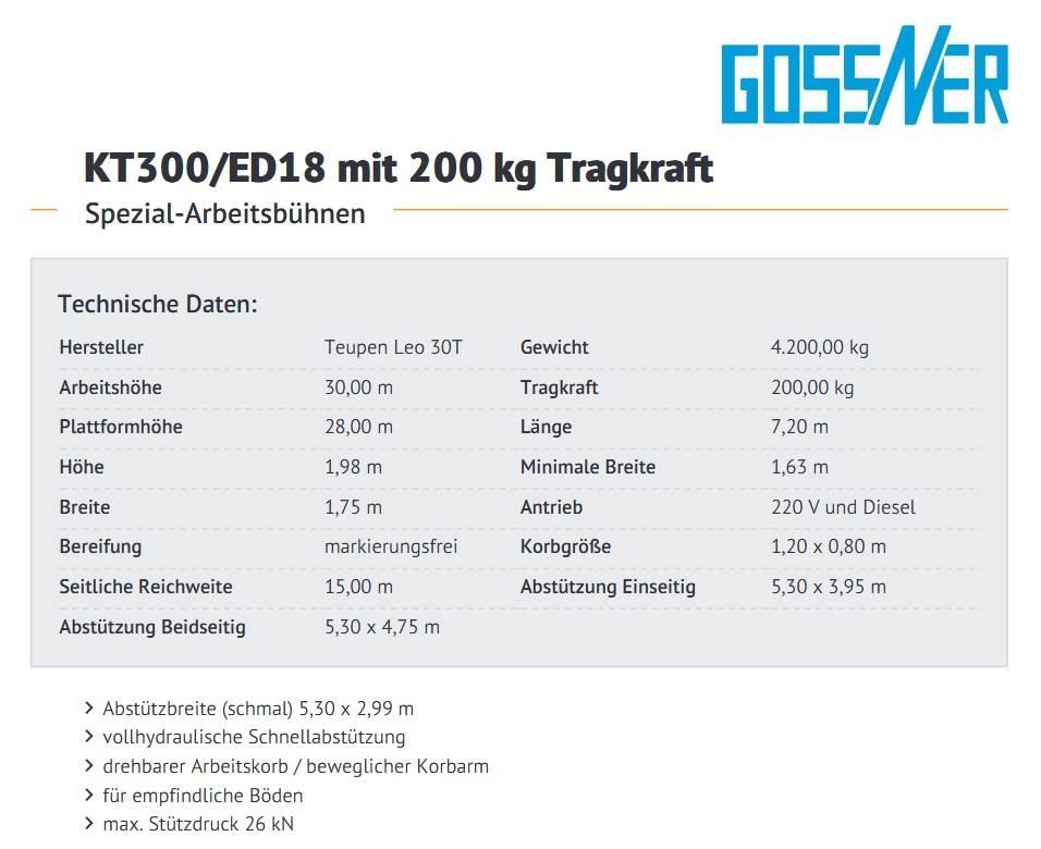 Teupen Leo 30 T Compact self-propelled boom lifts