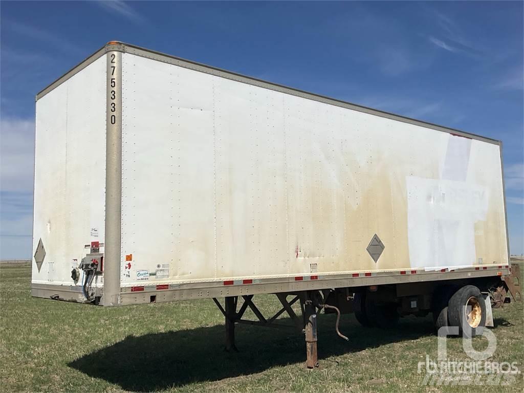 Manac 28 ft S/A Box body semi-trailers