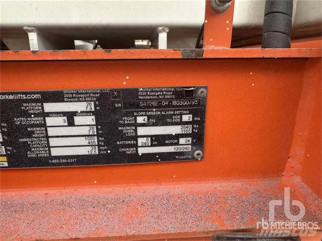 Snorkel S4726E Scissor Lifts