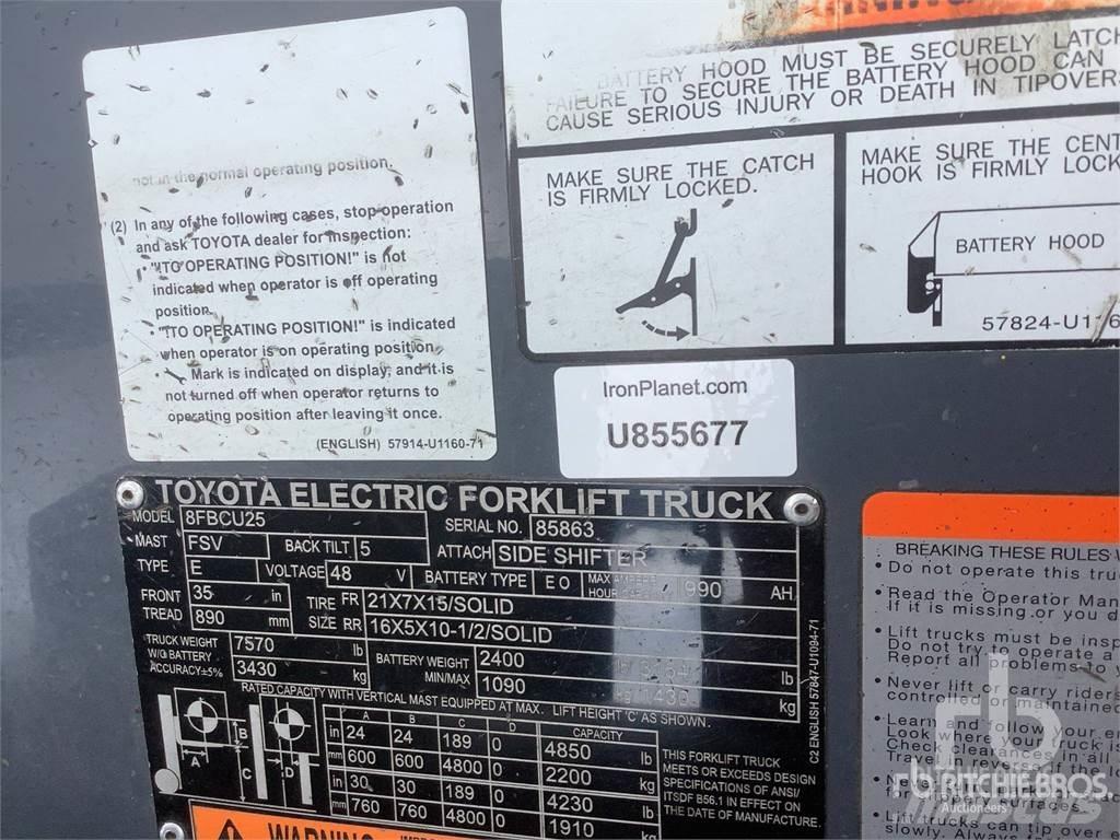 Toyota 8FBCU25 Electric Forklifts