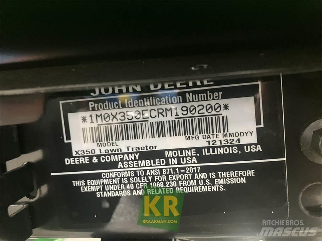 John Deere X350 Riding mowers