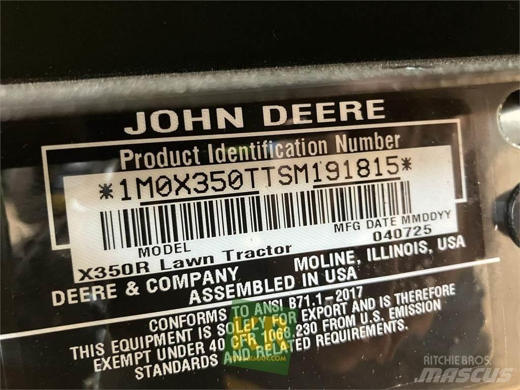 John Deere X350R Riding mowers