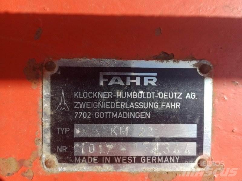 Fahr KM 22 Mowers