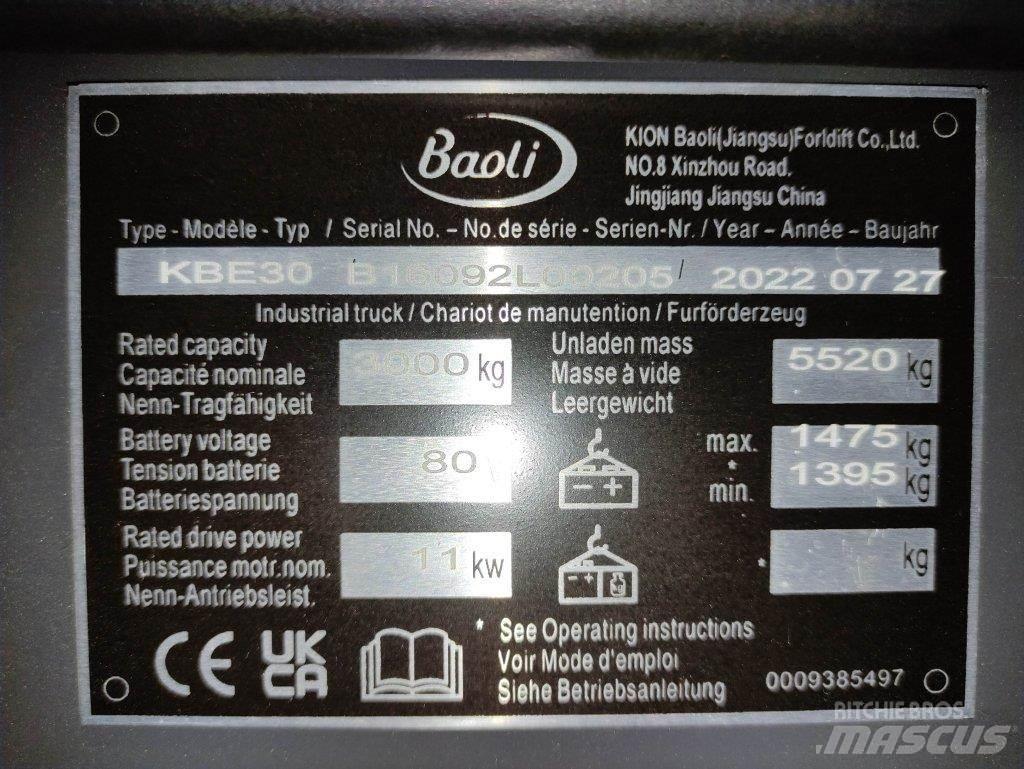 Baoli KBE30 Electric Forklifts