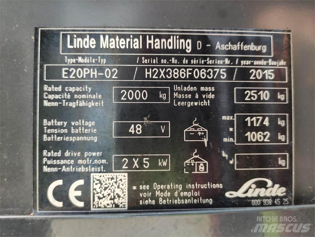 Linde E20-PH-02 Electric Forklifts