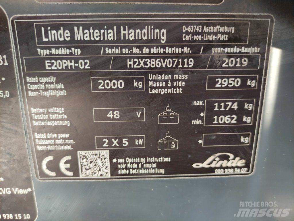 Linde E20PH-02-386 EVO Electric Forklifts